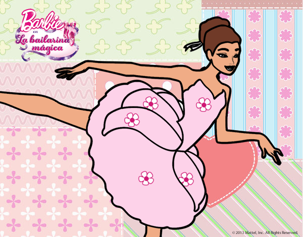 Barbie en primer arabesque