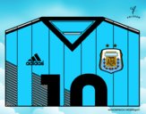 Camiseta del mundial de fútbol 2014 de Argentina