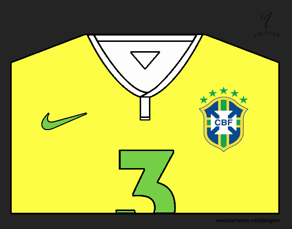 Camiseta del mundial de fútbol 2014 de Brasil