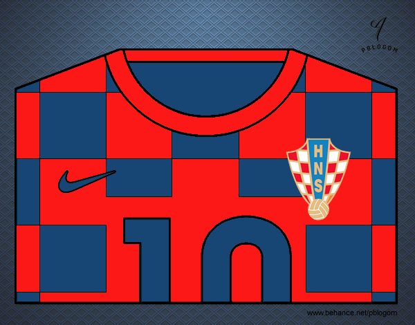 Camiseta del mundial de fútbol 2014 de Croacia