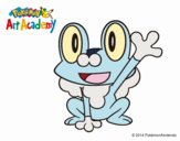 Froakie saludando