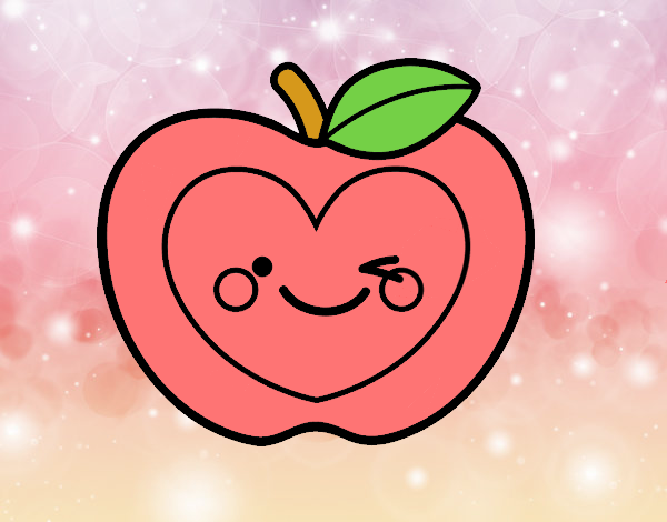 Manzana corazón