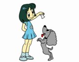 Niña con perrito