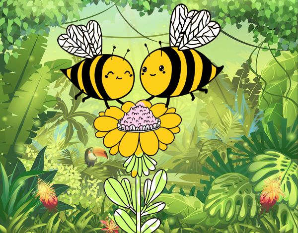 Pareja de abejas