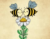 Pareja de abejas