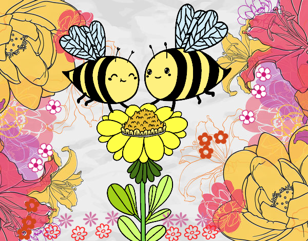 Pareja de abejas