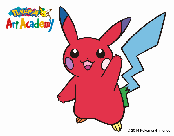 Pikachu con los colores