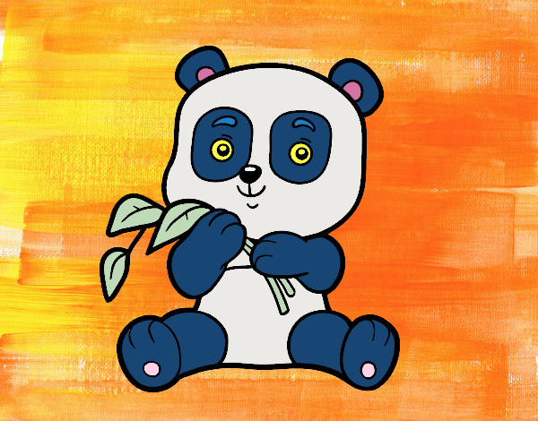 Un oso panda