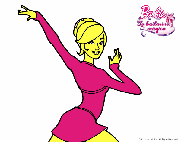 Barbie en postura de ballet