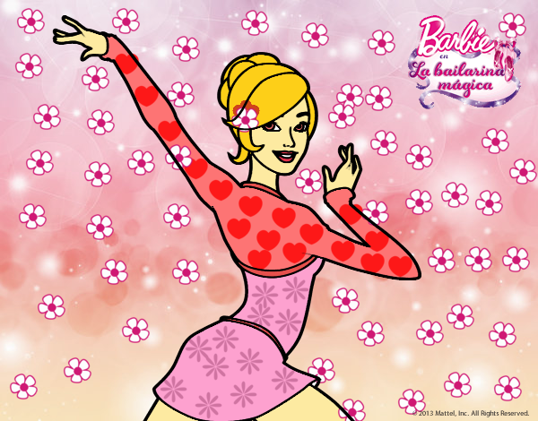 Barbie en postura de ballet