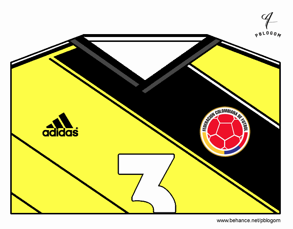 Camiseta del mundial de fútbol 2014 de Colombia