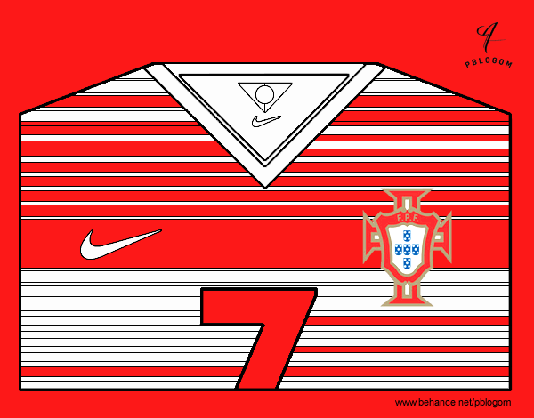 Camiseta del mundial de fútbol 2014 de Portugal