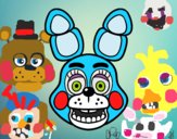 Cara de Toy Bonnie de Five Nights at Freddy's