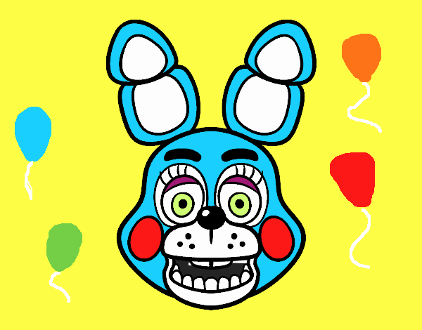 Cara de Toy Bonnie de Five Nights at Freddy's