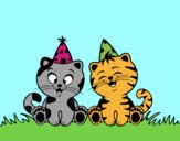 Gatos de cumpleaños