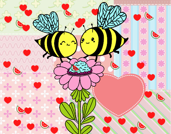 Pareja de abejas