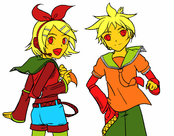 Rin y Len Kagamine Vocaloid