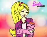 Barbie con su linda gatita