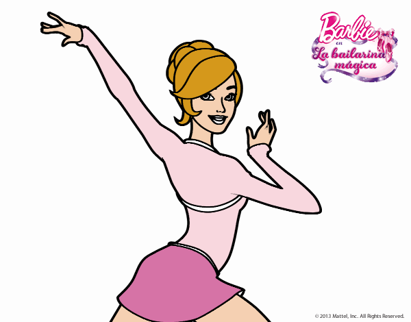 Barbie en postura de ballet