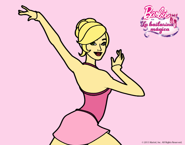 Barbie en postura de ballet