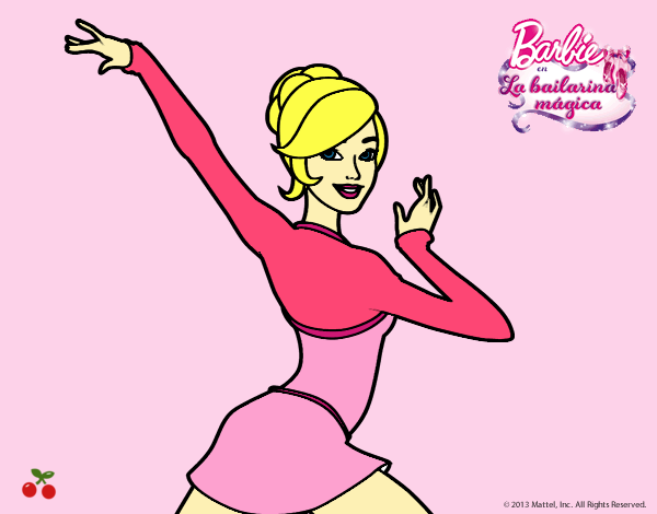 Barbie en postura de ballet