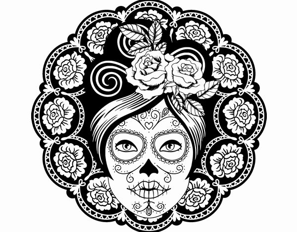 Calavera mejicana femenina