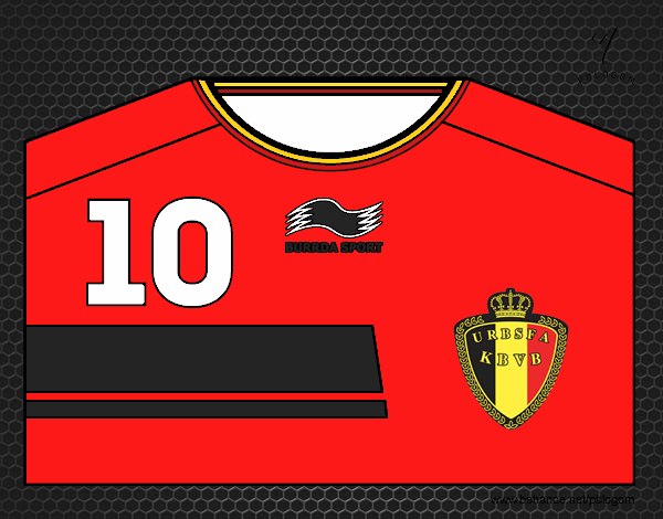 Camiseta del mundial de fútbol 2014 de Bélgica