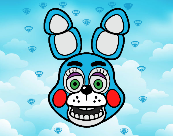 Cara de Toy Bonnie de Five Nights at Freddy's