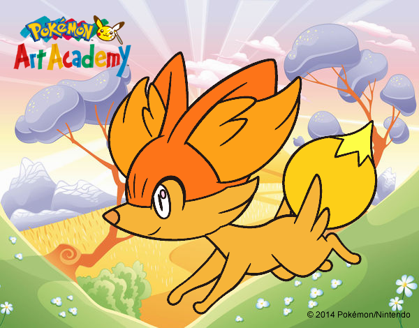 Fennekin corriendo