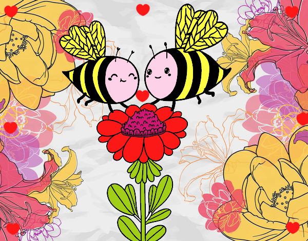 Pareja de abejas