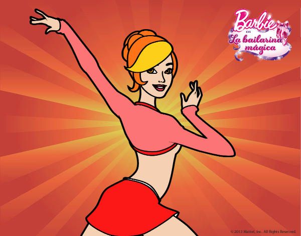 Barbie en postura de ballet