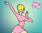 Barbie en postura de ballet