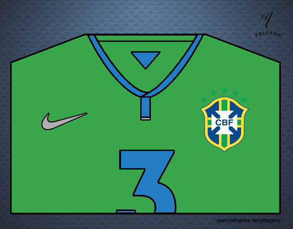 Camiseta del mundial de fútbol 2014 de Brasil