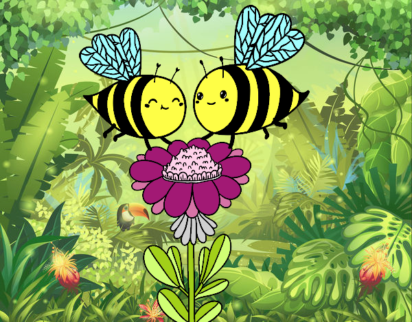 Pareja de abejas