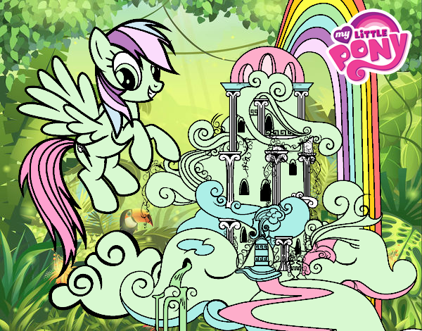 Rainbow Dash en su palacio