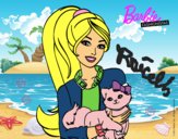 Barbie con su linda gatita