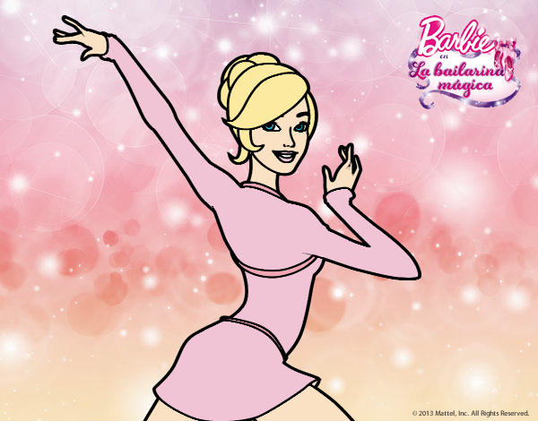 Barbie en postura de ballet