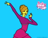 Barbie en postura de ballet