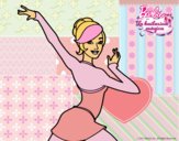 Barbie en postura de ballet