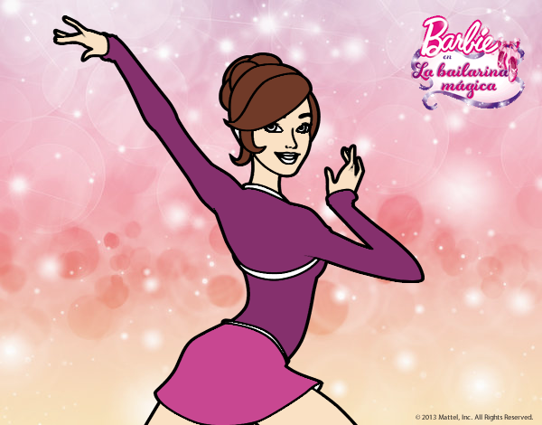 Barbie en postura de ballet