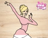 Barbie en postura de ballet