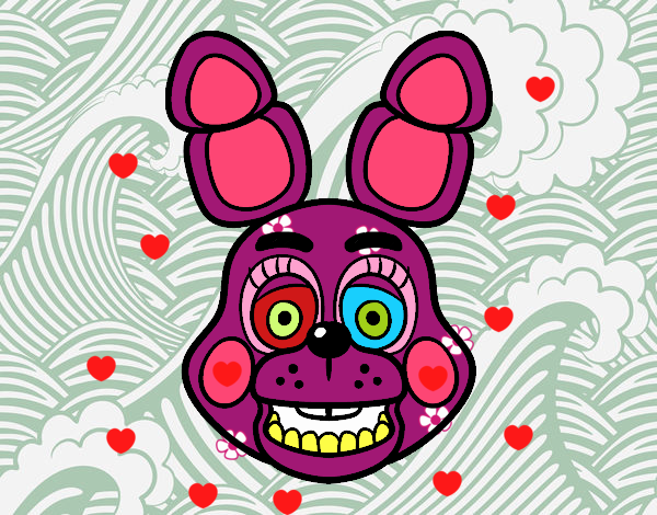 Cara de Toy Bonnie de Five Nights at Freddy's