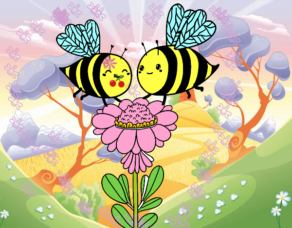 Pareja de abejas