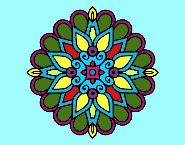 Un mandala estilo árabe