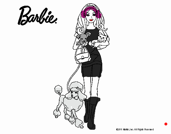 Barbie con sus mascotas