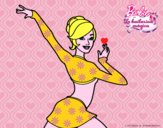 Barbie en postura de ballet