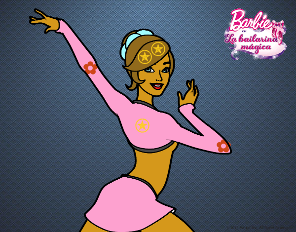 Barbie en postura de ballet