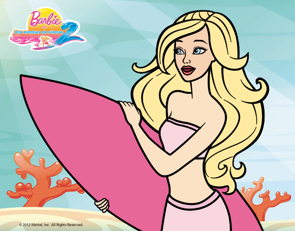 Barbie va a surfear