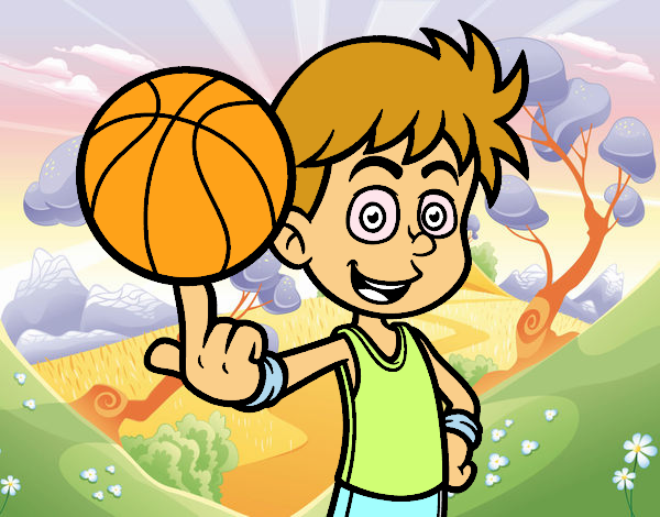 Jugador de baloncesto junior