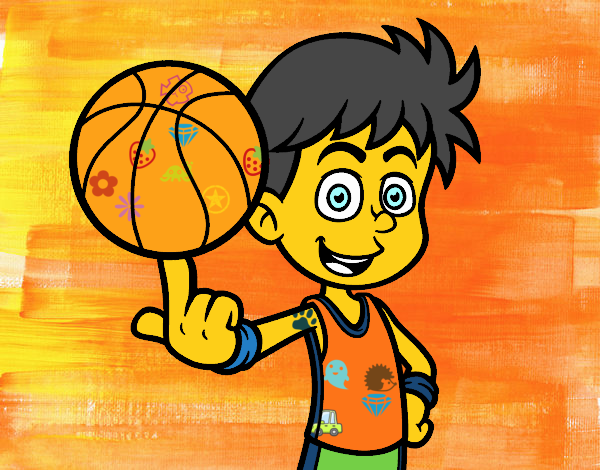 Jugador de baloncesto junior